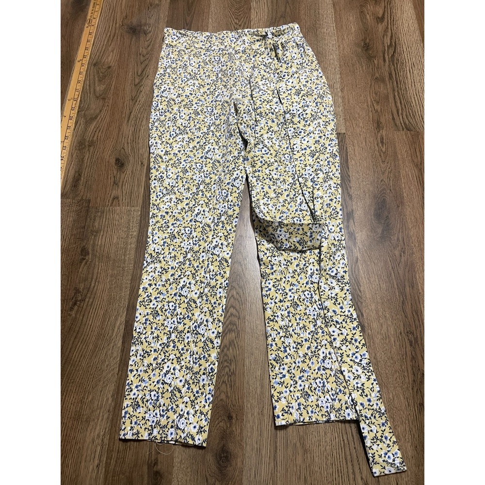 Jules & Leopold Pants, Women's Size Small, Yellow, Multicolor, Floral